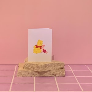 Card. Winnie The Pooh & Piglet. Blank