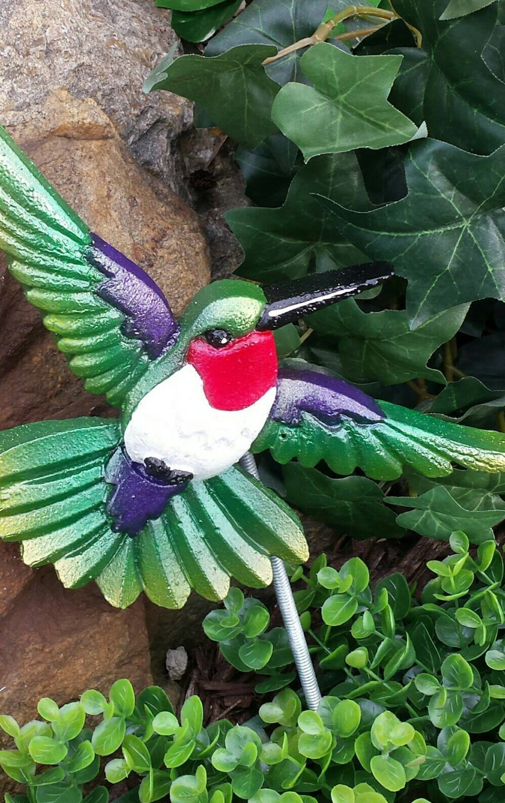 Hummingbird Garden Decoration Bird Garden Decor Garden Etsy