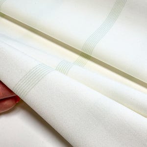 Italian Cotton Designer Fabric, Soft Organic Fabric by the Meter, Ideal for Shirts, Dresses, Pajamas, Luxury cotton poplin with mint striped