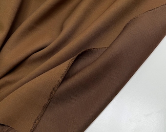 Italian Wool Silk Fabric – Cinnamon Brown Suit Fabric