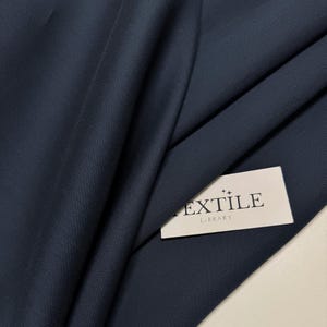 Luxurious Italian Blue Wool & Silk Fabric - Ideal for Suit Making, Elevate Your Creations with Premium Fabric