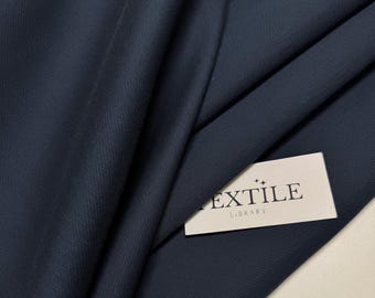 Italian Wool-Silk Fabric: Luxury Suit Making Material, Blue