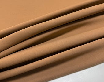 Jersey Punto Milano Fabric: Made in Italy, beige