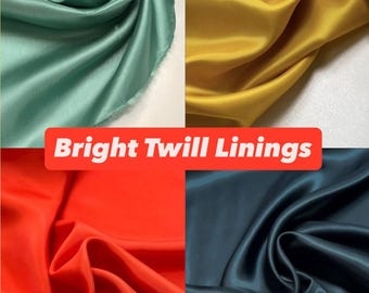 Italian Viscose Lining Fabric - for Suits, Jackets & Coats, Breathable Tailoring Lining - Made in Italy
