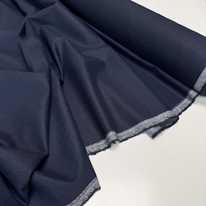 Luxurious Italian Wool flannel Fabric in Beautiful Blue Hue - Premium Warm Fabric, Pure Wool for suits, trouthers, skirts