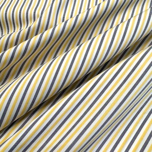 Soft and Stylish Italian Cotton Striped Fabric - Ideal for High-End Clothing Projects