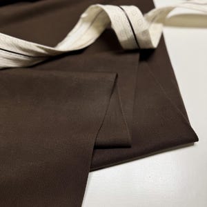 Elegant Textured Wool Fabric with linen fibers for Tailored Suits and Dresses - Rich Brown Hue: Fabric by the Meter