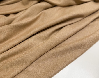 Wool Fabric, Melange Camel Color - Italian Suiting Fabrics