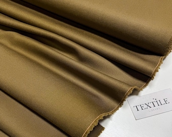 Last piece 1.8 yd (1.65 m) - Italian Wool Blend Fabric: Tailored Suits, Dresses - Mustard