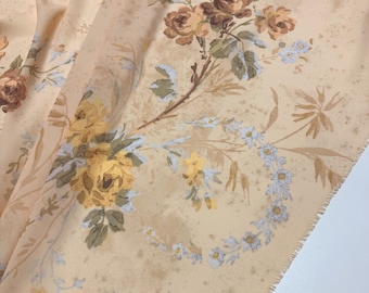 Crepe Fabric - Italian Designer Sewing, floral pattern