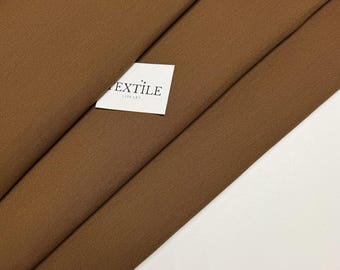 Italian Wool-Silk Blend Fabric - Stylish Warmth for Your Wardrobe - Cinnamon Hue