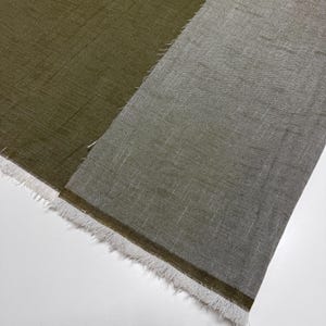 Italian Cotton Denim Fabric, Soft Organic Stretch Material - grass green color