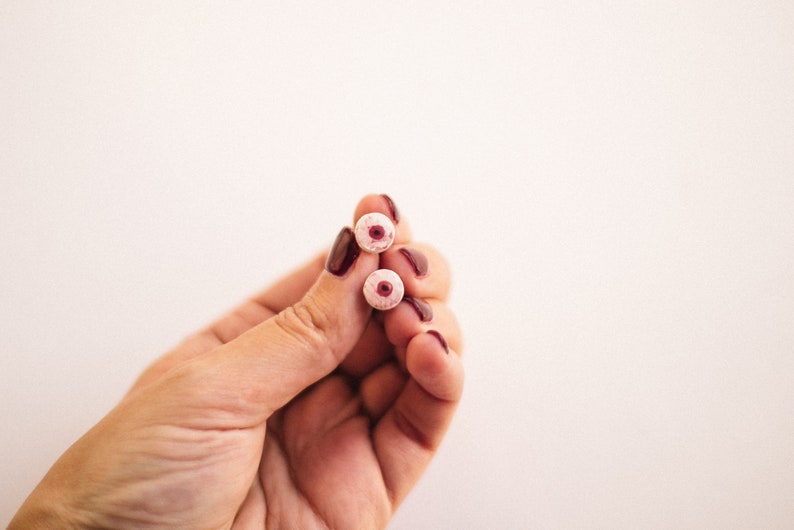 Boobs ceramic stud earrings. Ceramic boob earrings. Free the nipple earrings. Handmade ceramic earrings. Boob studs breast feminist earring. image 5