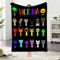 Personalized Sprunki Blanket Colorful Cartoon Blanket Funny Blanket Kids Throw Blanket Custom Blanket Gifts for Boyfriend Girlfriend product logo