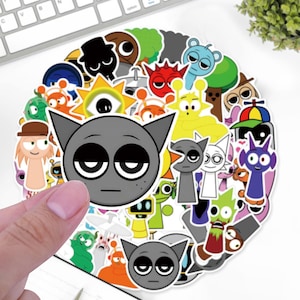 Leuke Sprunki-stickers 55 STUKS Decoratieve stickers Waterflesstickers Waterdichte laptopstickers Cadeaus voor vrienden