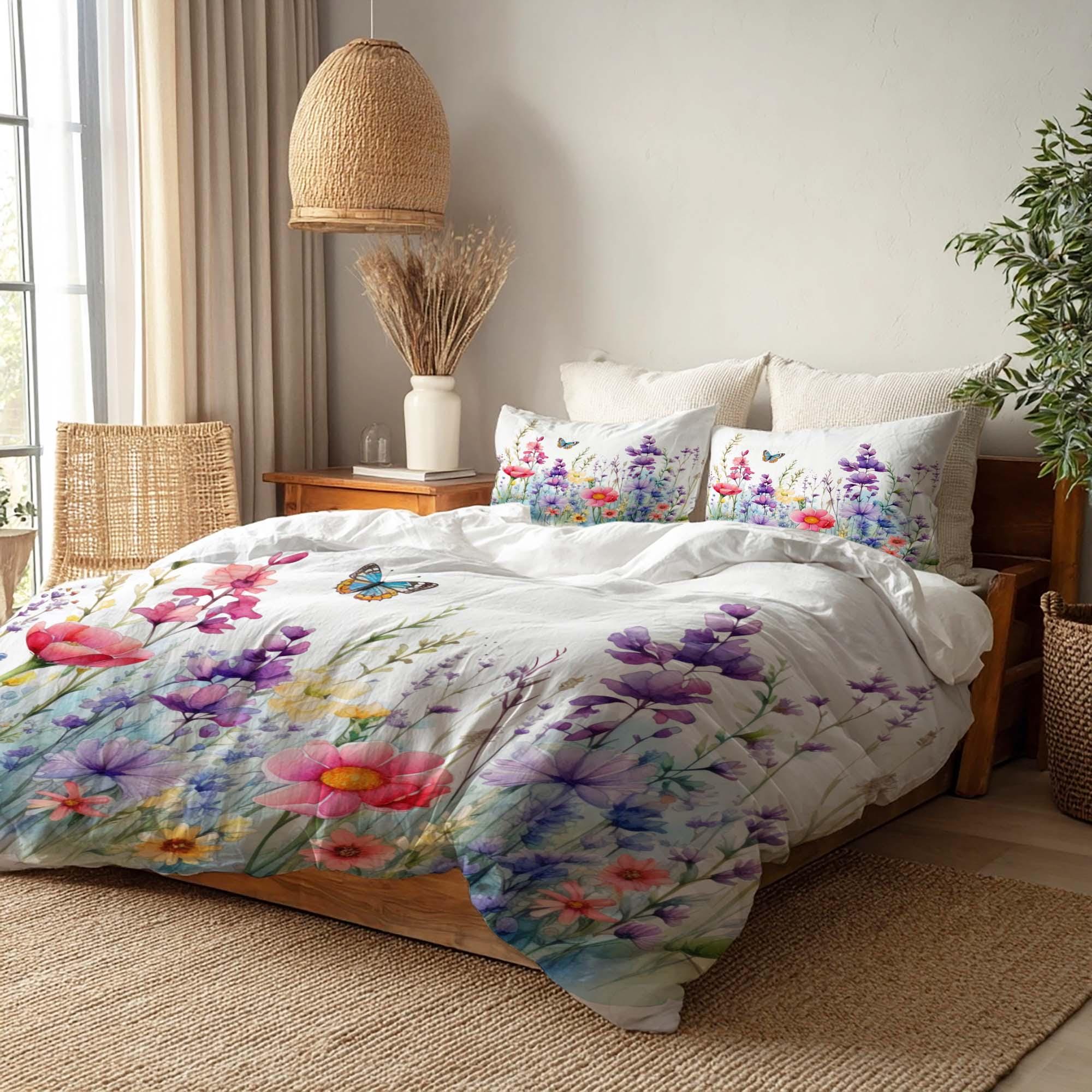 26 Festive Christmas Bedding Sets for a Merry Bedroom Makeover: Cozy Up Your Space with Holiday Cheer! 14 Halloween Wild Flowers Duvet Cover Three Bedding Set Personalized…