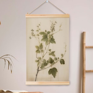 パーソナライズされたヴィンテージ植物の枝の壁掛け特大壁装飾自然アートタペストリー壁ホーム装飾ポスター。
