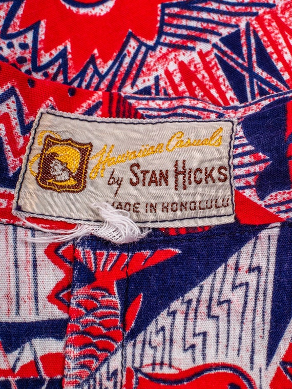 1950s Blue Red and White 'Hawaiian Causals by Sta… - image 7