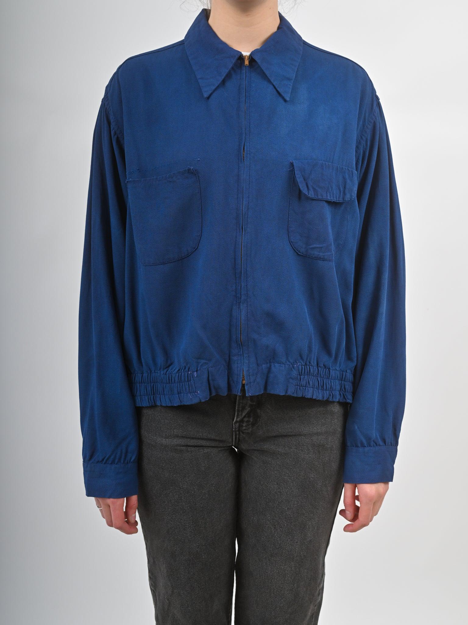 40s Top Zip Front - Etsy