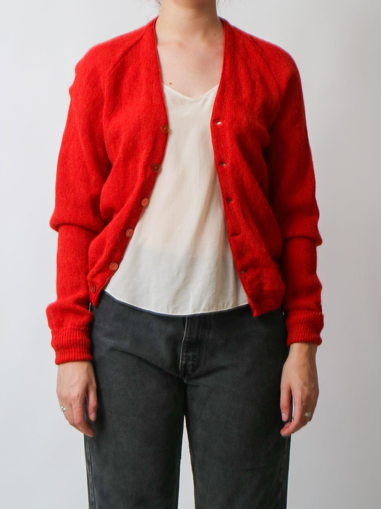 あやね 60's ジャンセン ウール モヘア アルパカ カーディガン 60's