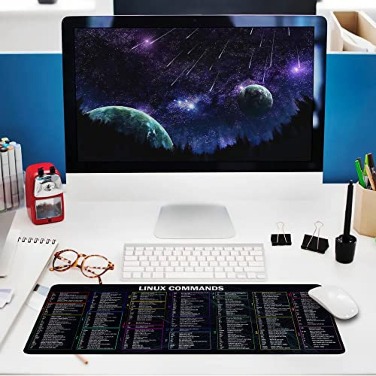 Linux Commands Long Mouse Pad Linux Cheat Sheet Mouse Mat for - Etsy
