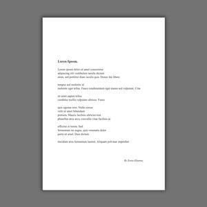 Conjunto de poemas y audio personalizados (PDF + MP3)