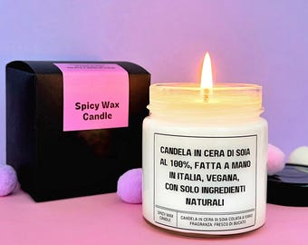 Regalo per la pensione, Candela profumata in cera di soia, Idea regalo per il migliore amico, Smells like it's not your problem anymore - Italia