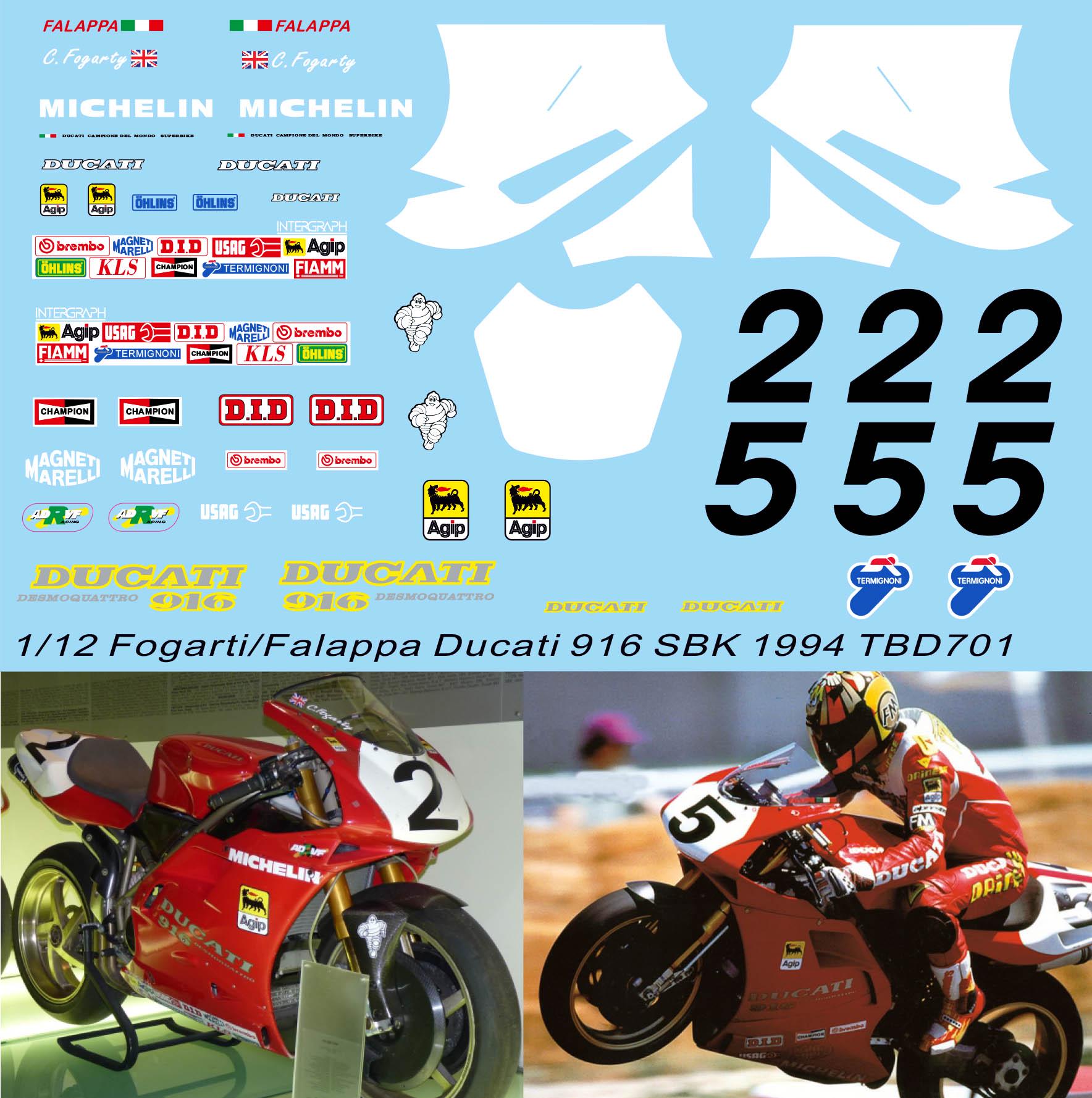 Ducati 916 decals new arrivals