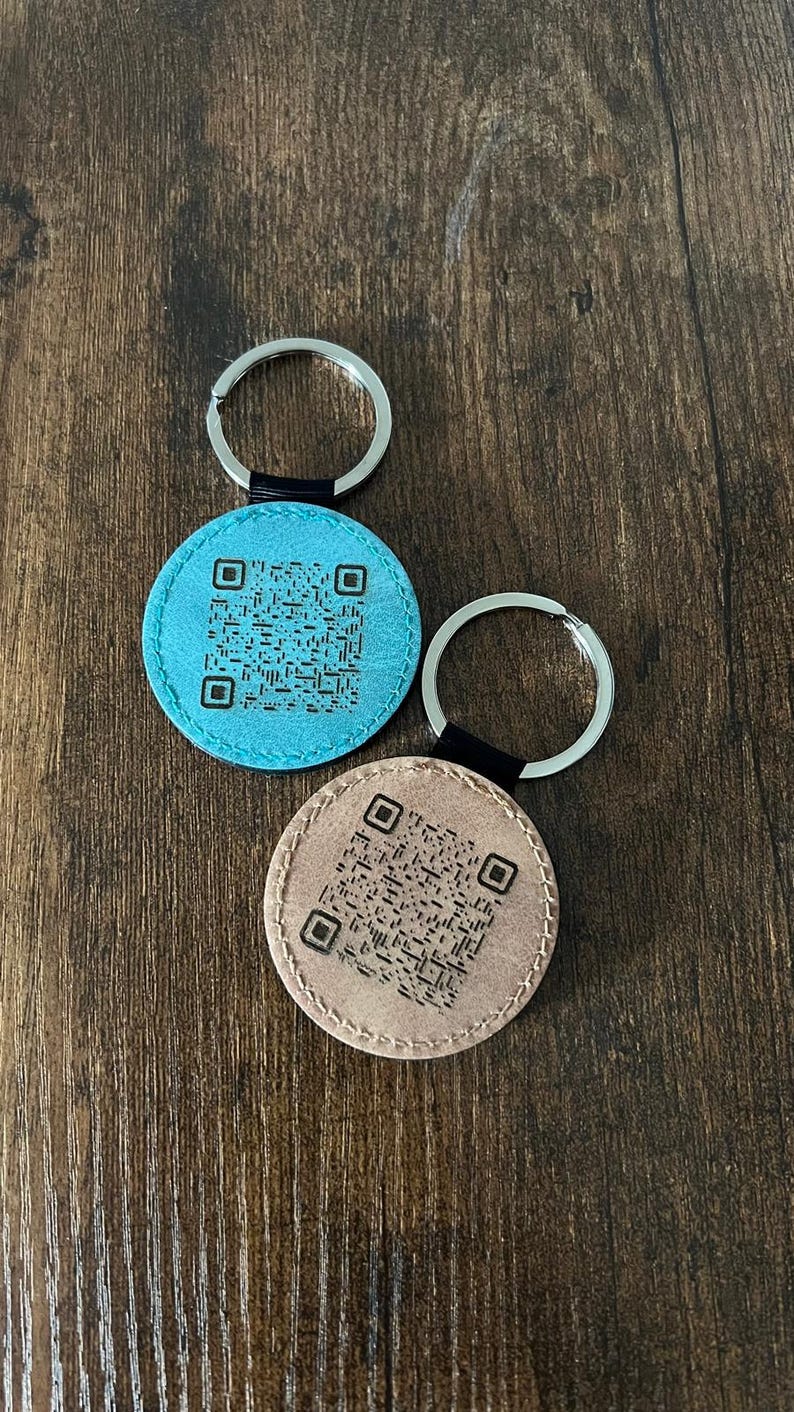 QR Code Keychain Company Website Smart Advertising Quick Scannable ...