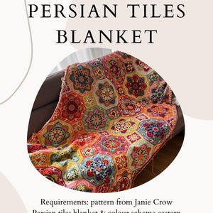 Additional color scheme to make the Persian Blanket bigger. Not the pattern!