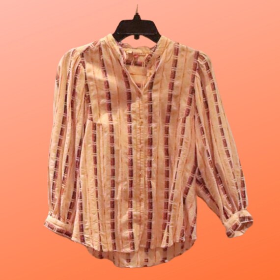 Women's Native Boho Pattern Multicolored top Long… - image 1