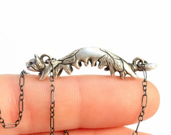 PRE-ORDER for the Caterpillar!! Handmade Caterpillar Necklace / Kittypillar Pendant / Caterpillar Charm / Cat Jewelry