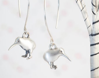 Kiwi Earrings! Handmade Kiwi Jewelry in Sterling Silver, Bronze, or 14k Gold