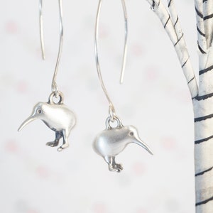 Kiwi Earrings! Handmade Kiwi Jewelry in Sterling Silver, Bronze, or 14k Gold