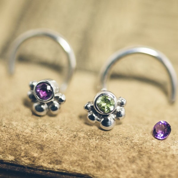 Little Version of the V Style - Choose Your Own Faceted 2mm Stone