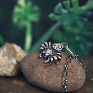 Tiny Tarantula Necklace, a Completely Handmade Spider Necklace in Sterling Silver, Bronze, or 14k Gold / Tarantula Jewelry/ Spider Jewelry