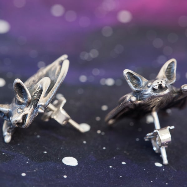 Bat Earrings - Pink