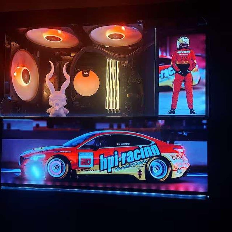 Custom Picture & Size ARGB Light Board Gaming Pc Case, GPU Backplate