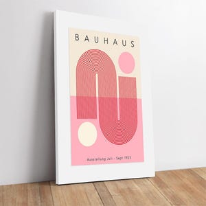 Bauhaus Architecture 1923 Art Print | Bauhaus Ausstellung Weimar Juli Sept, Bauhaus Print, Geometric Print,Exhibition Poster