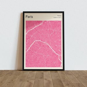 Paris Map Print, Paris City Map, Paris Map Poster, France City, City Map Print, Black and White Map, France Print, Wall Art, Paris