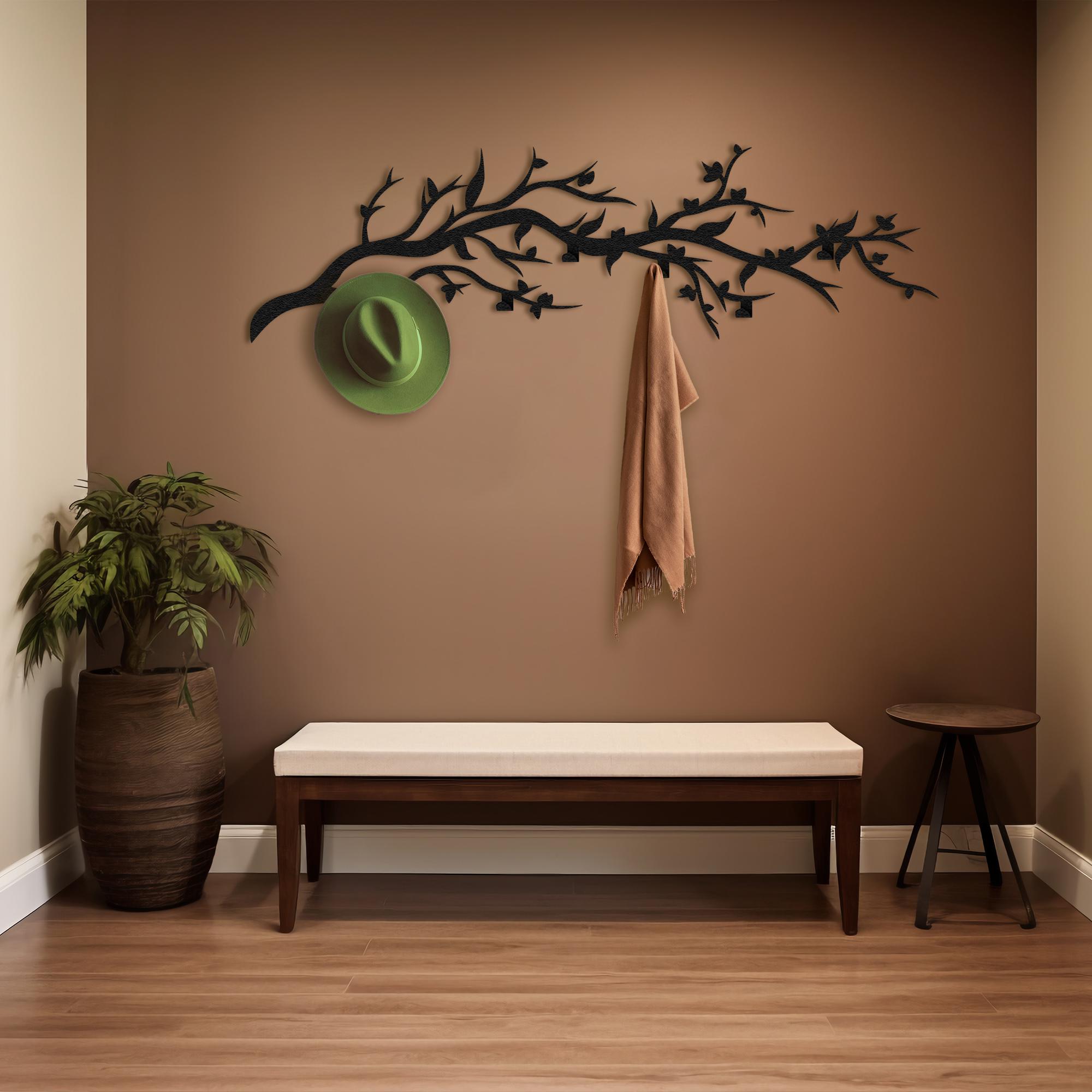 Modern Metal Tree Branch Coat Rack: Entryway Wall Decor - Etsy