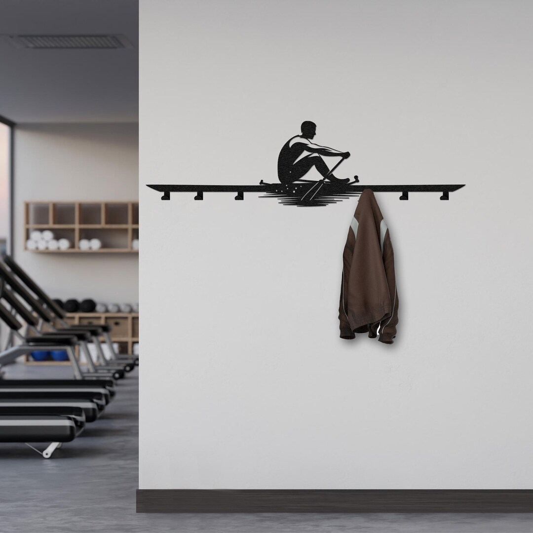 Metal Rowing Wall Hook: Sport Themed Coat Rack - Etsy