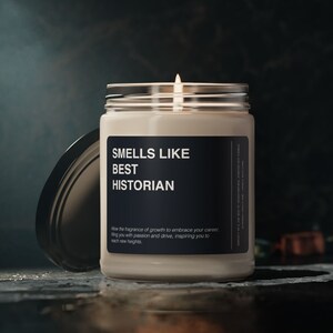 Historian Candle Souvenir Duftendes Sojawachskerzenglas 9 Unzen für Freund