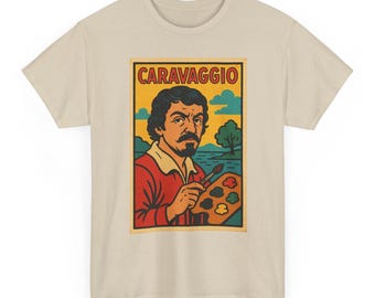 Camiseta Caravaggio | Camiseta com arte barroca | Camiseta clássica do pintor italiano