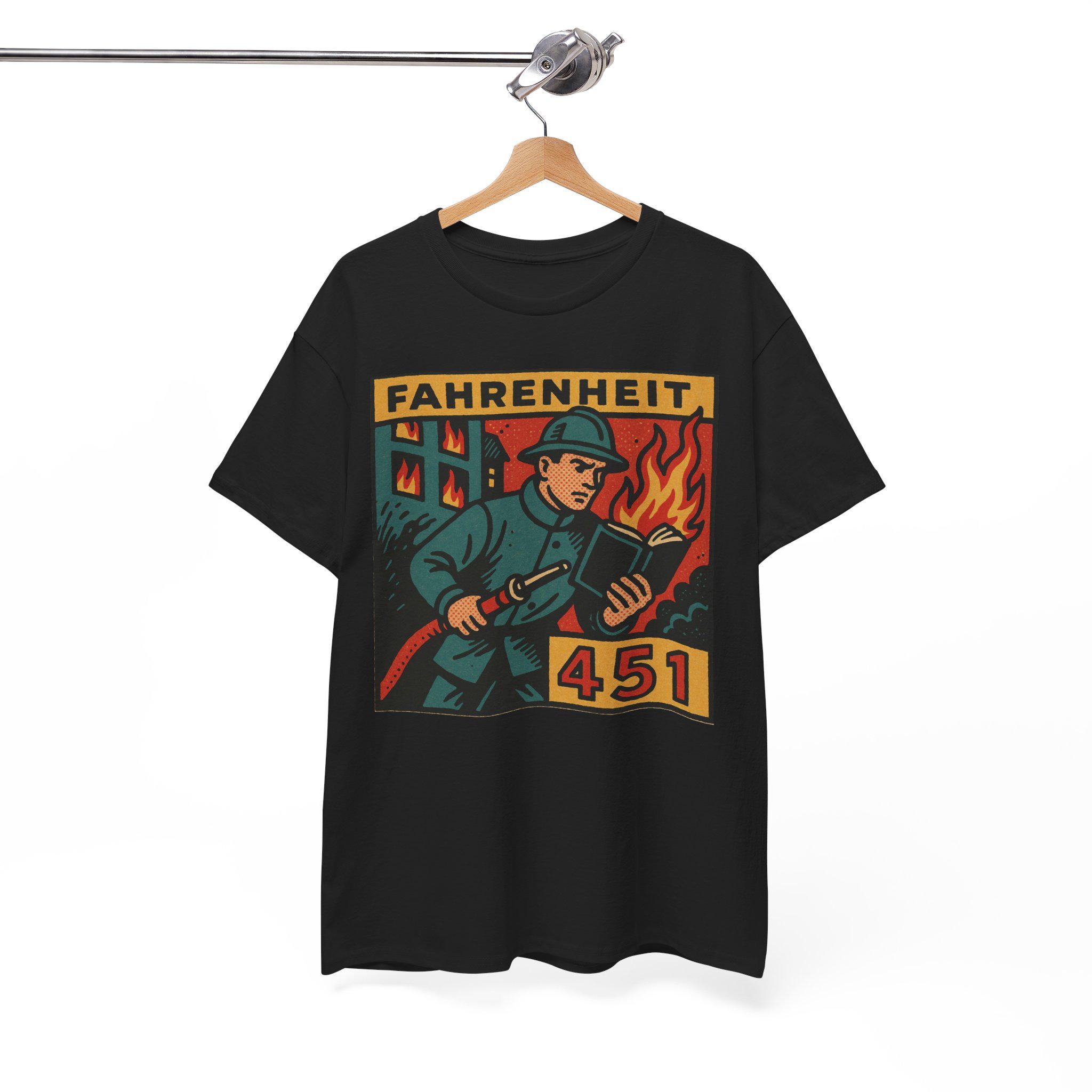Fahrenheit 451 T-shirt: Retro Comic Book Lover Tee - Etsy