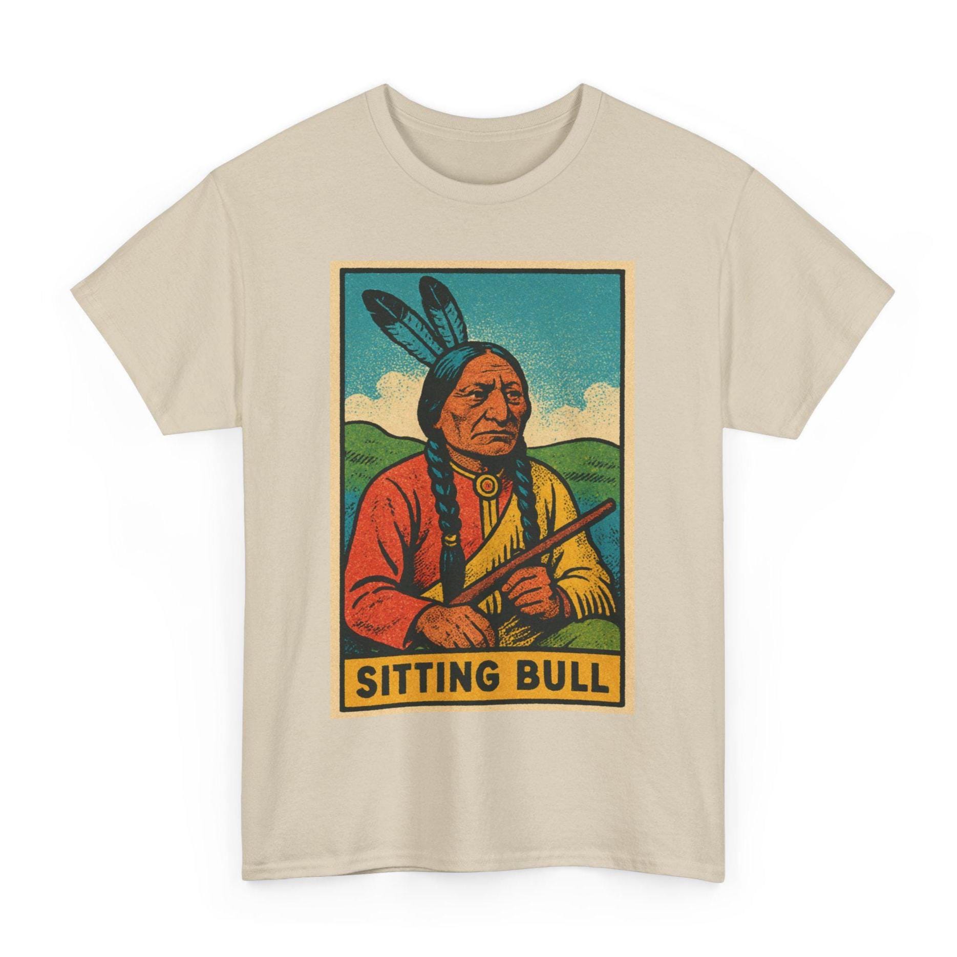 Sweat Indien Sitting Bull a Capuche - Boutique Amérindienne