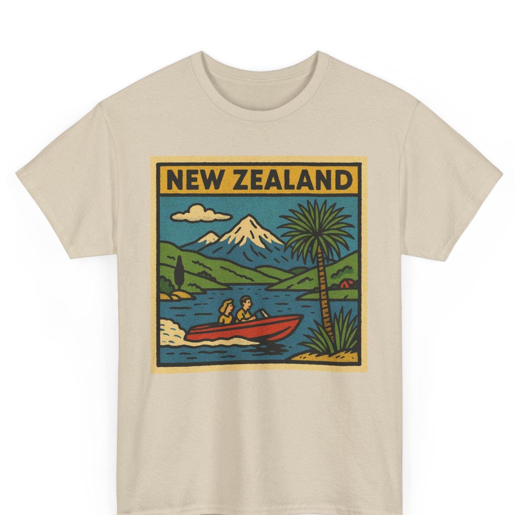 New Zealand Comic T Shirt Unisex Retro Style | Vintage Kiwi
