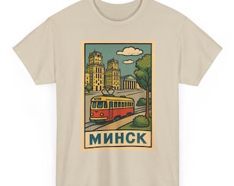 Minsk T-Shirt Unisex: Retro Belarus Tee