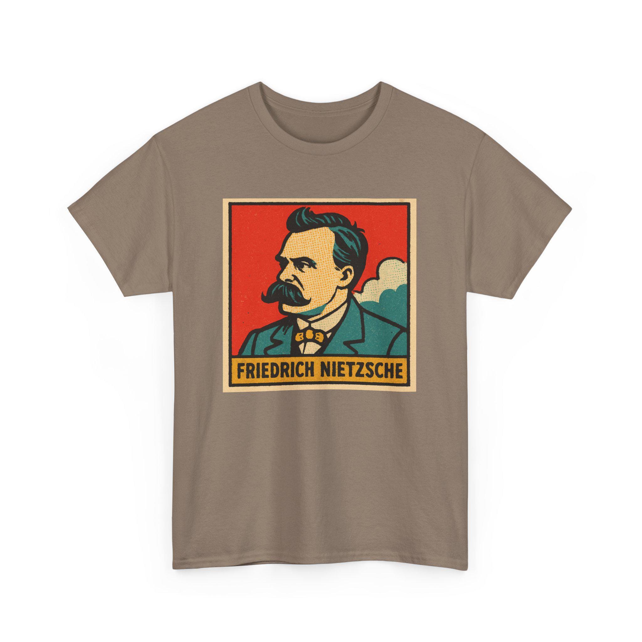 Nietzsche Comic T-shirt: Retro Philosopher Graphic Tee - Etsy
