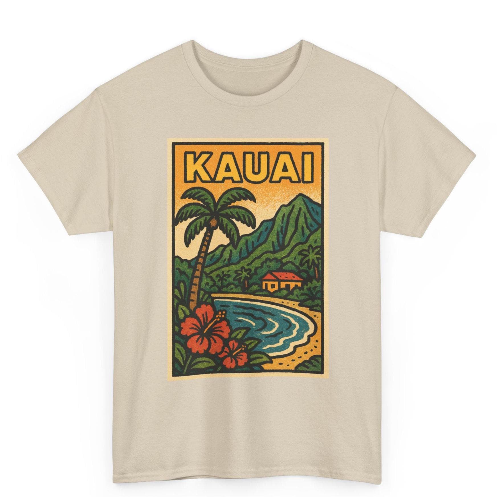 Kauai T-shirt Unisex: Retro Hawaii Tee - Etsy